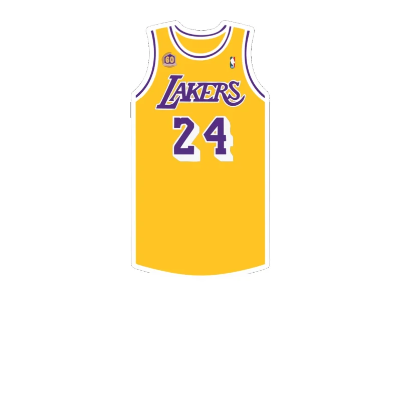 Los Angeles Lakers - Image 3 - Full Color Vinyl Sticker - Custom Size