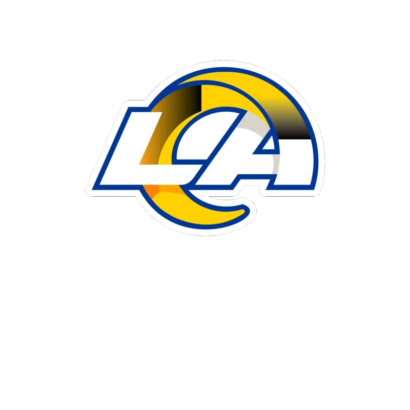 Los Angeles Rams - Image 25 - Full Color Vinyl Sticker - Custom Size