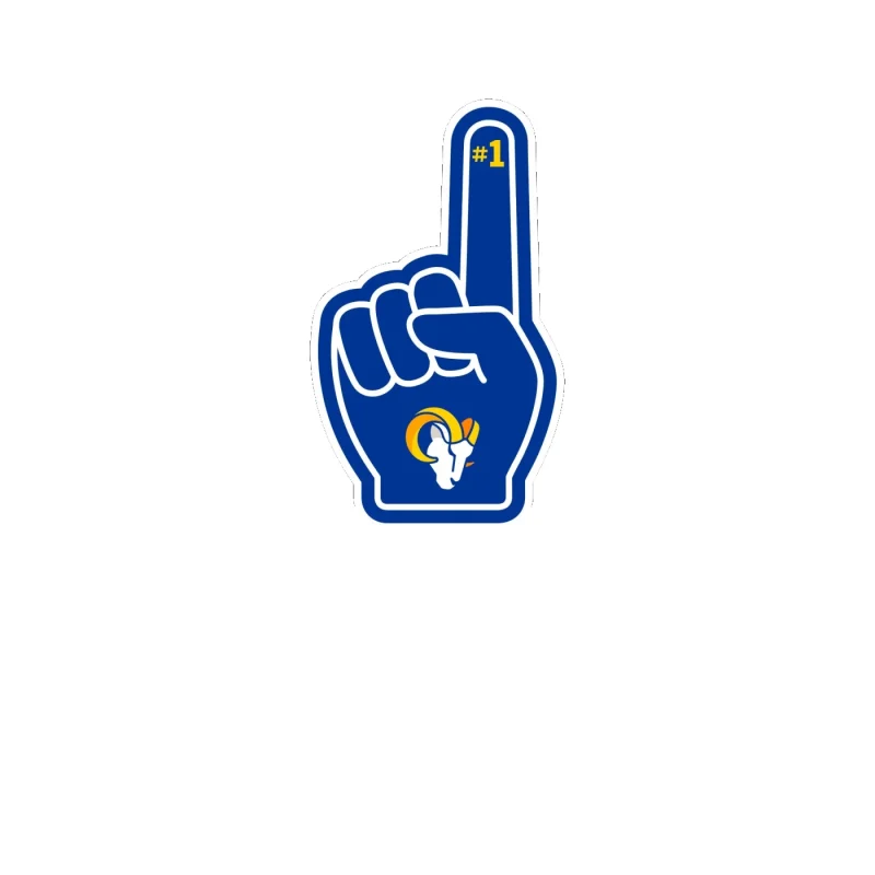Los Angeles Rams - Image 21 - Full Color Vinyl Sticker - Custom Size