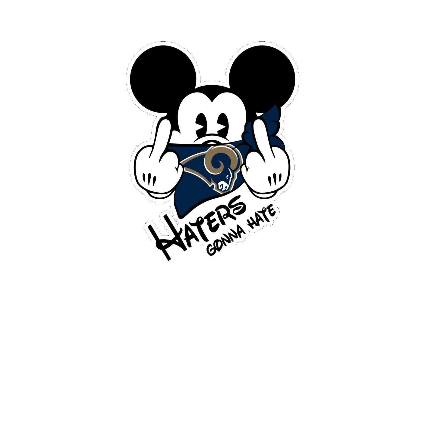 Los Angeles Rams - Image 16 - Full Color Vinyl Sticker - Custom Size