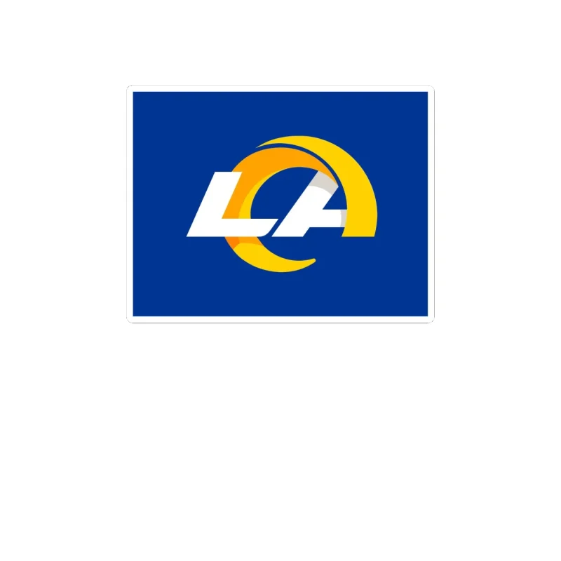 Los Angeles Rams - Image 13 - Full Color Vinyl Sticker - Custom Size