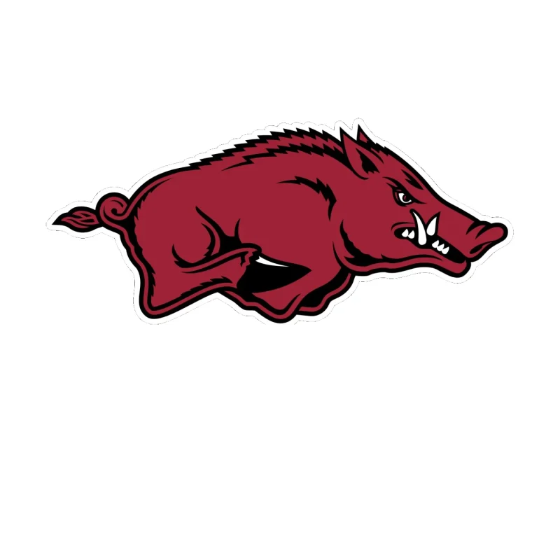 Arkansas Razorbacks - Image 22 - Full Color Vinyl Decal - Custom Size