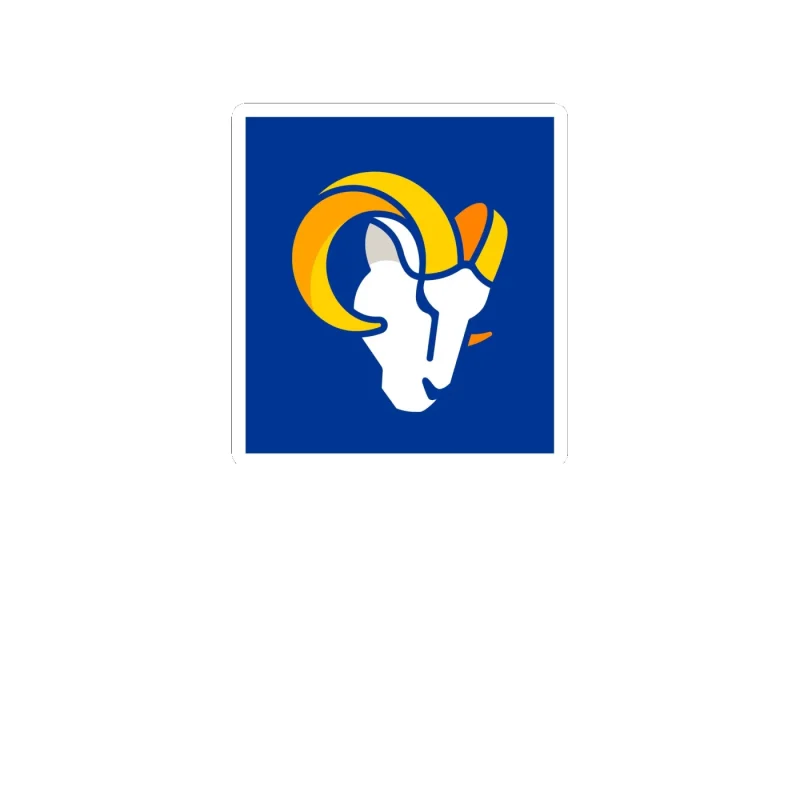 Los Angeles Rams - Image 6 - Full Color Vinyl Sticker - Custom Size