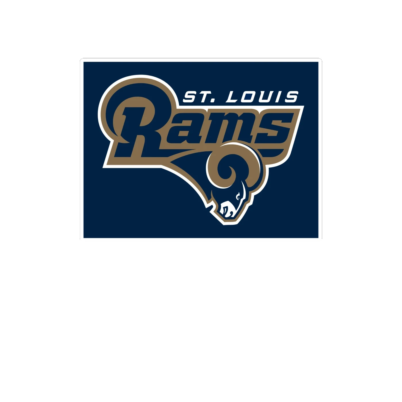 Los Angeles Rams - Image 3 - Full Color Vinyl Sticker - Custom Size