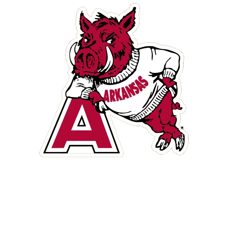 Arkansas Razorbacks - Image 20 - Full Color Vinyl Decal - Custom Size