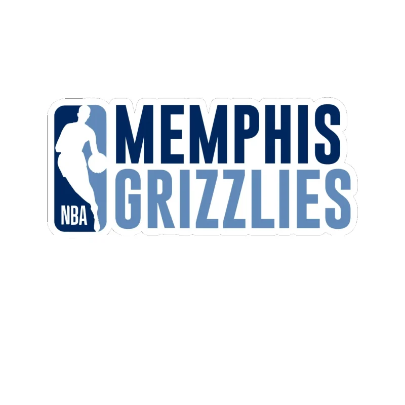 Memphis Grizzlies - Image 8 - Full Color Vinyl Sticker - Custom Size