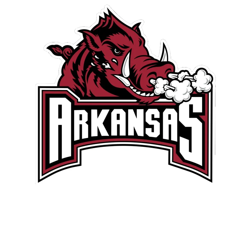 Arkansas Razorbacks - Image 18 - Full Color Vinyl Decal - Custom Size