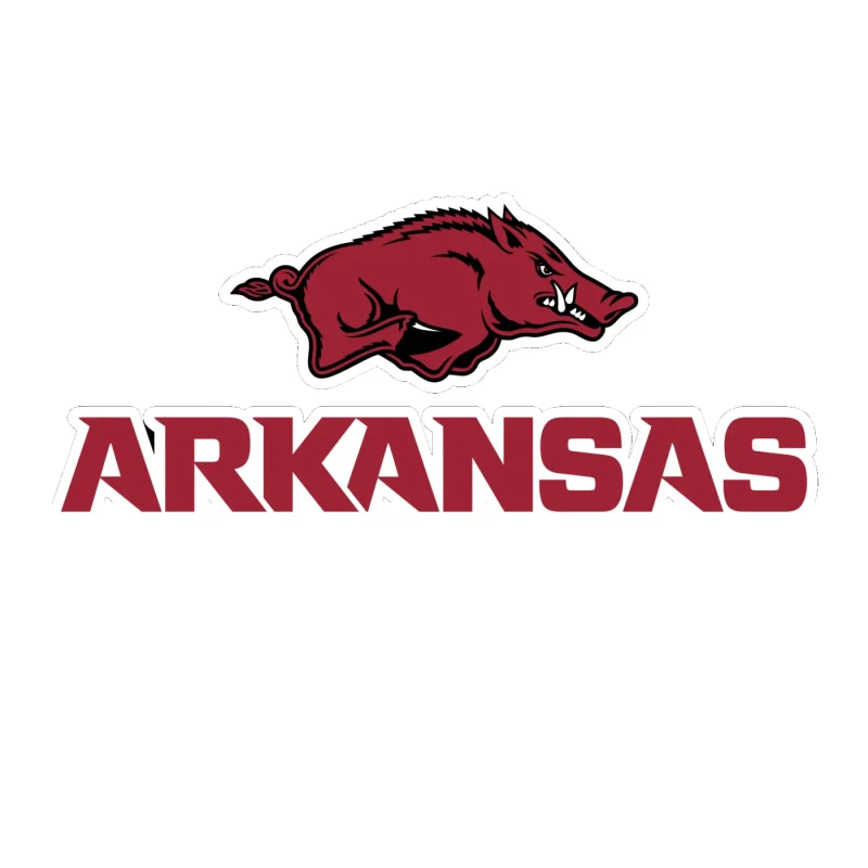 Arkansas Razorbacks - Image 13 - Full Color Vinyl Decal - Custom Size