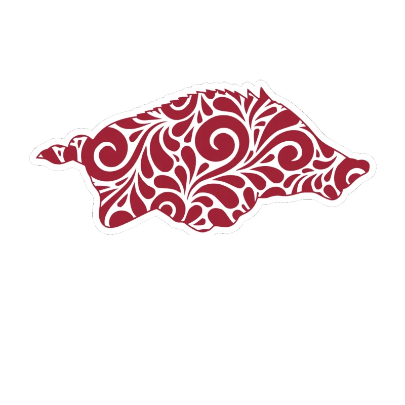Arkansas Razorbacks - Image 11 - Full Color Vinyl Decal - Custom Size