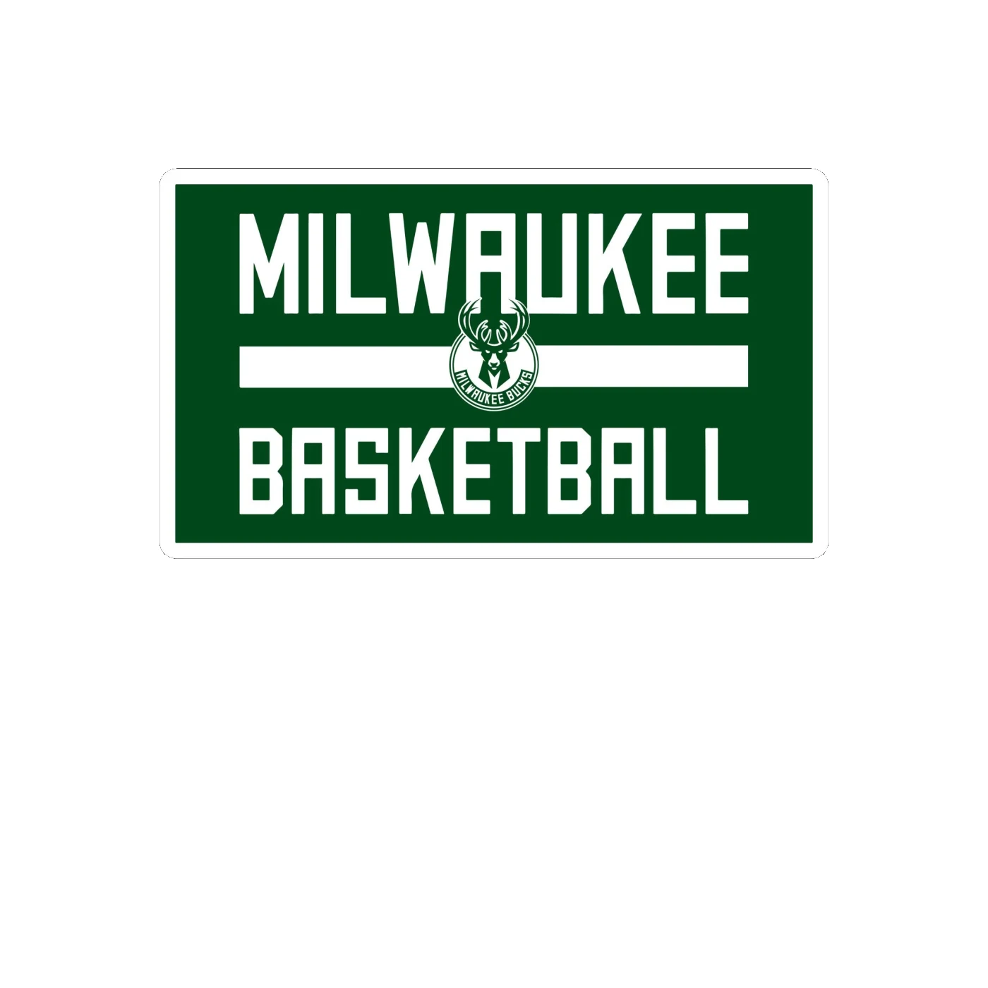 Milwaukee Bucks - Image 10 - Full Color Vinyl Sticker - Custom Size