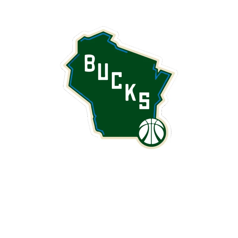 Milwaukee Bucks - Image 5 - Full Color Vinyl Sticker - Custom Size