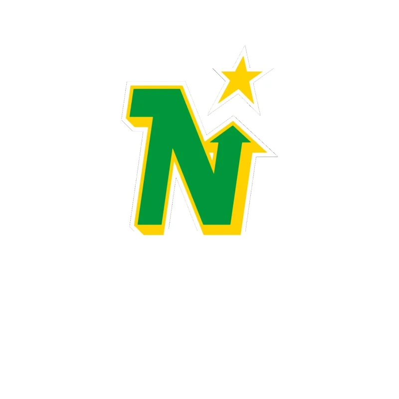 Minnesota North Stars Full Color Vinyl Sticker - Custom Size