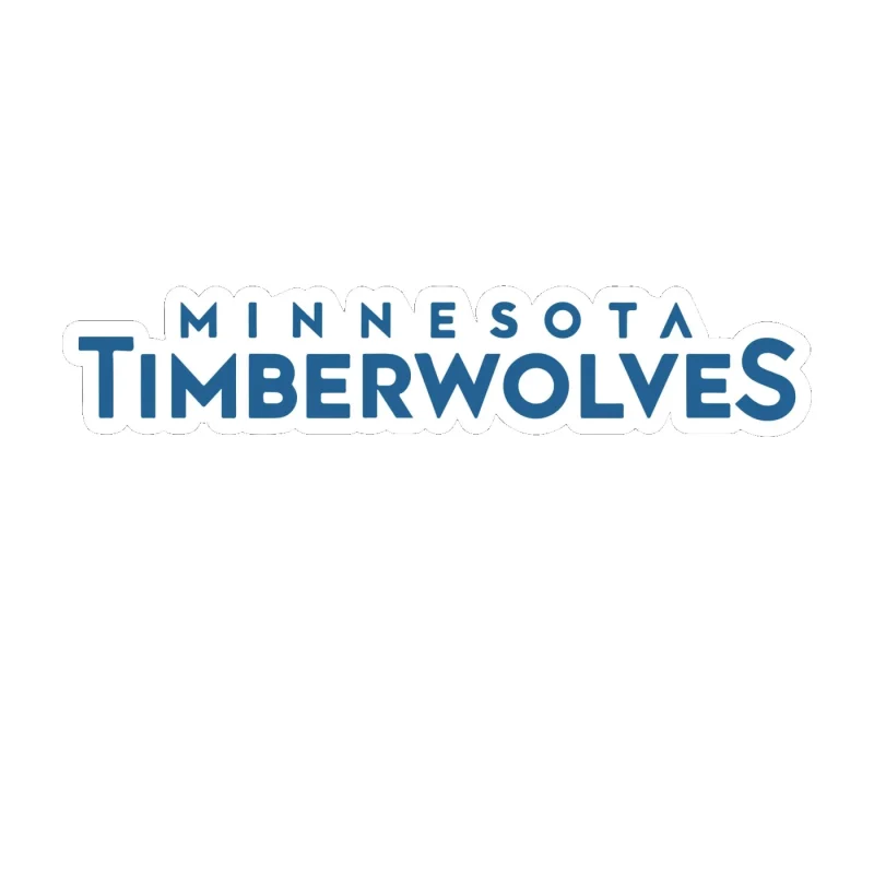 Minnesota Timberwolves - Image 1 - Full Color Vinyl Sticker - Custom Size