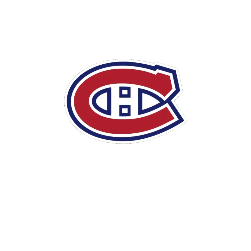 Montreal Canadiens - C With H - Full Color Vinyl Sticker - Custom Size