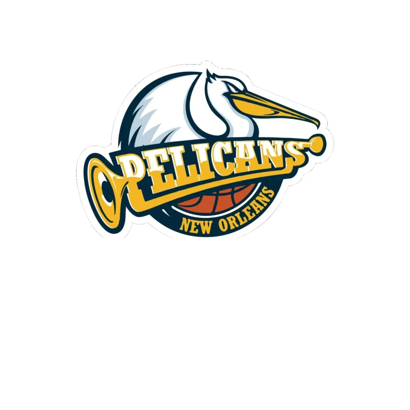 New Orleans Pelicans - Image 2 - Full Color Vinyl Sticker - Custom Size