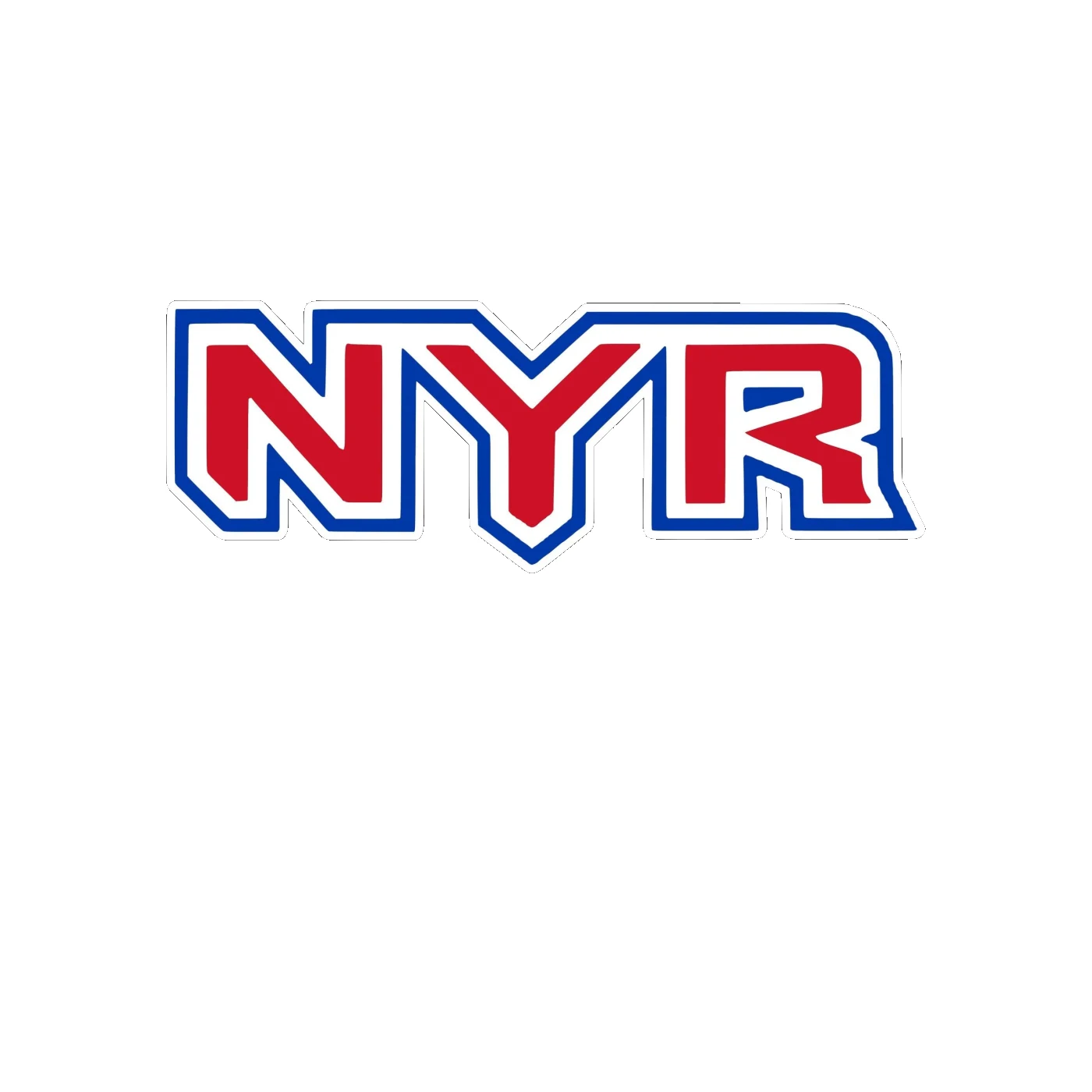 New York Rangers - NYR - Full Color Vinyl Sticker - Custom Size