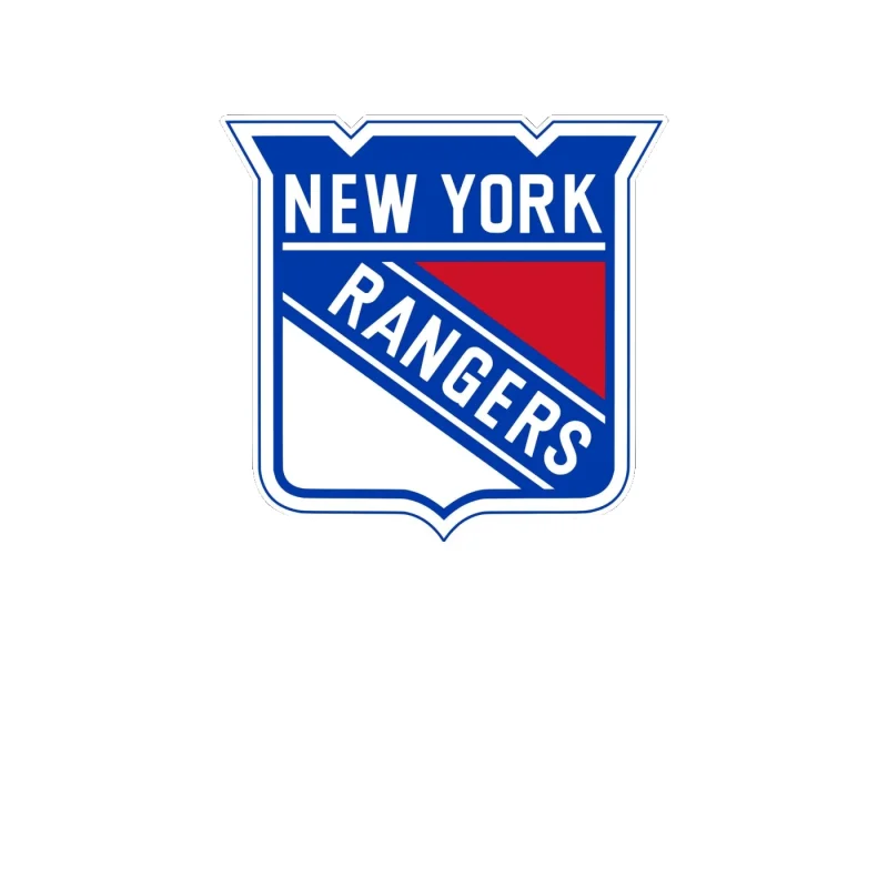 New York Rangers - Shield - Full Color Vinyl Sticker - Custom Size