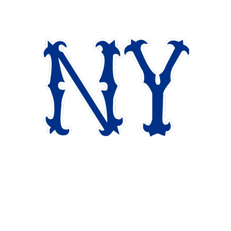 New York Yankees - Spiky NY - Full Color Vinyl Sticker - Custom Size