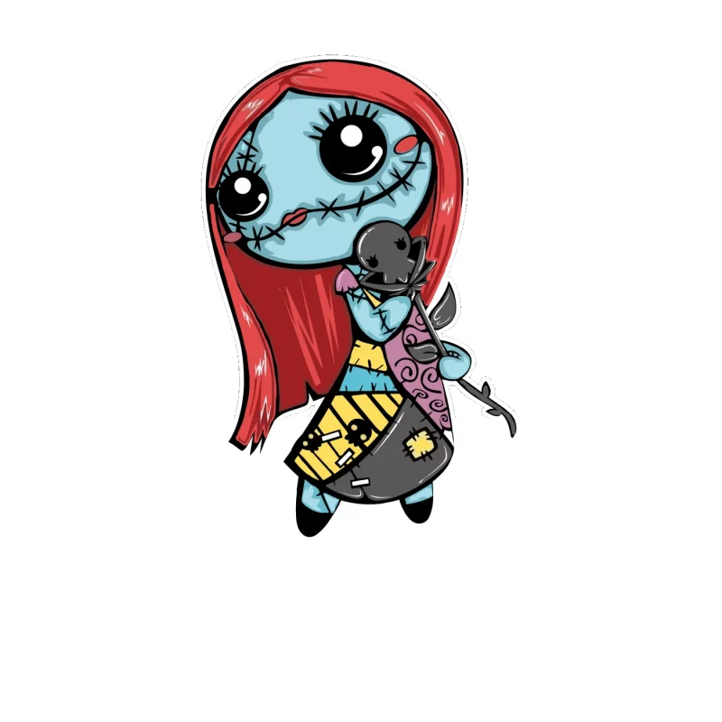 Nightmare Before Christmas Full Color Vinyl Sticker - Custom Size