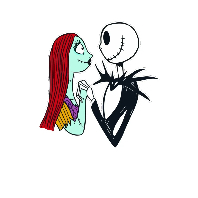 Nightmare Before Christmas Full Color Vinyl Sticker - Custom Size