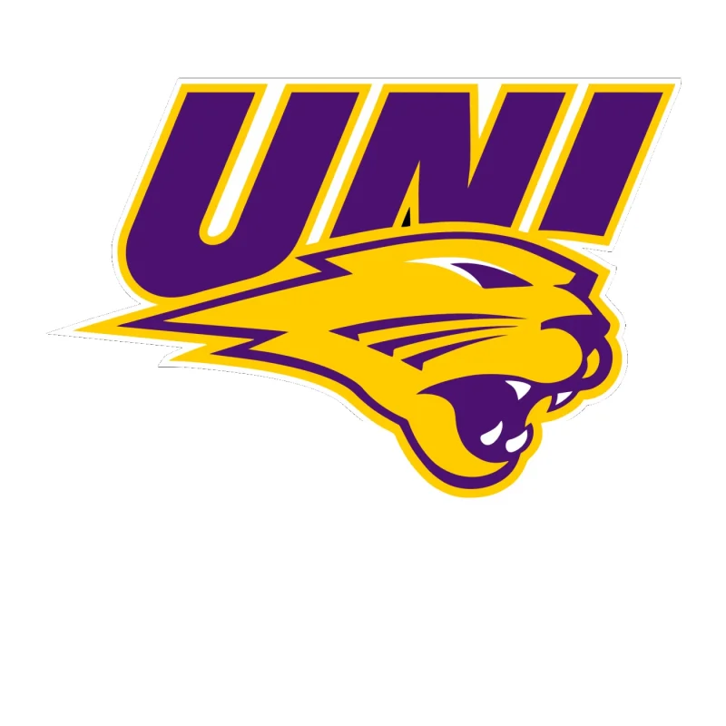 Northern Iowa Panthers Full Color Vinyl Decal - Custom Size