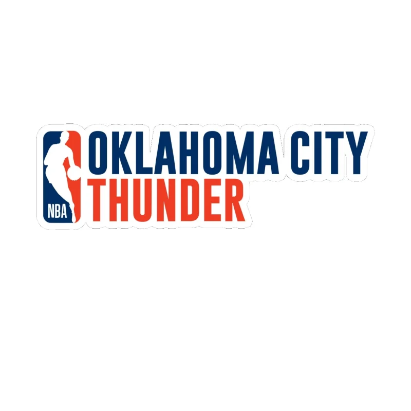 Oklahoma City Thunder - Image 11 - Full Color Vinyl Sticker - Custom Size