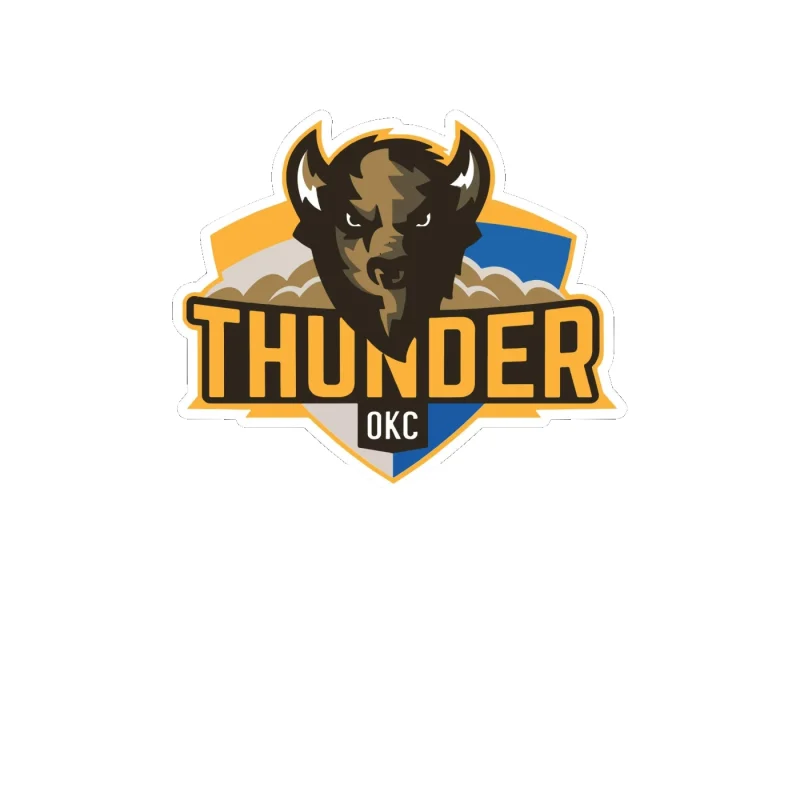 Oklahoma City Thunder - Image 7 - Full Color Vinyl Sticker - Custom Size