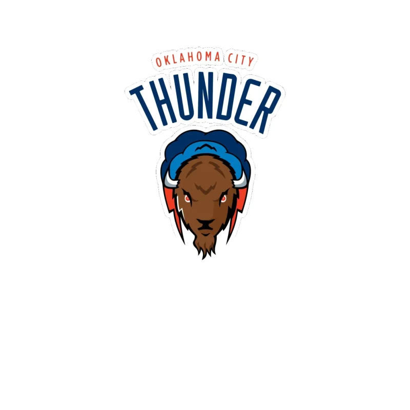 Oklahoma City Thunder - Image 5 - Full Color Vinyl Sticker - Custom Size