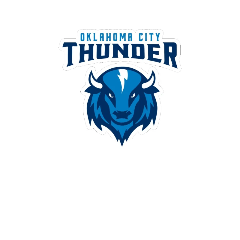 Oklahoma City Thunder - Image 3 - Full Color Vinyl Sticker - Custom Size