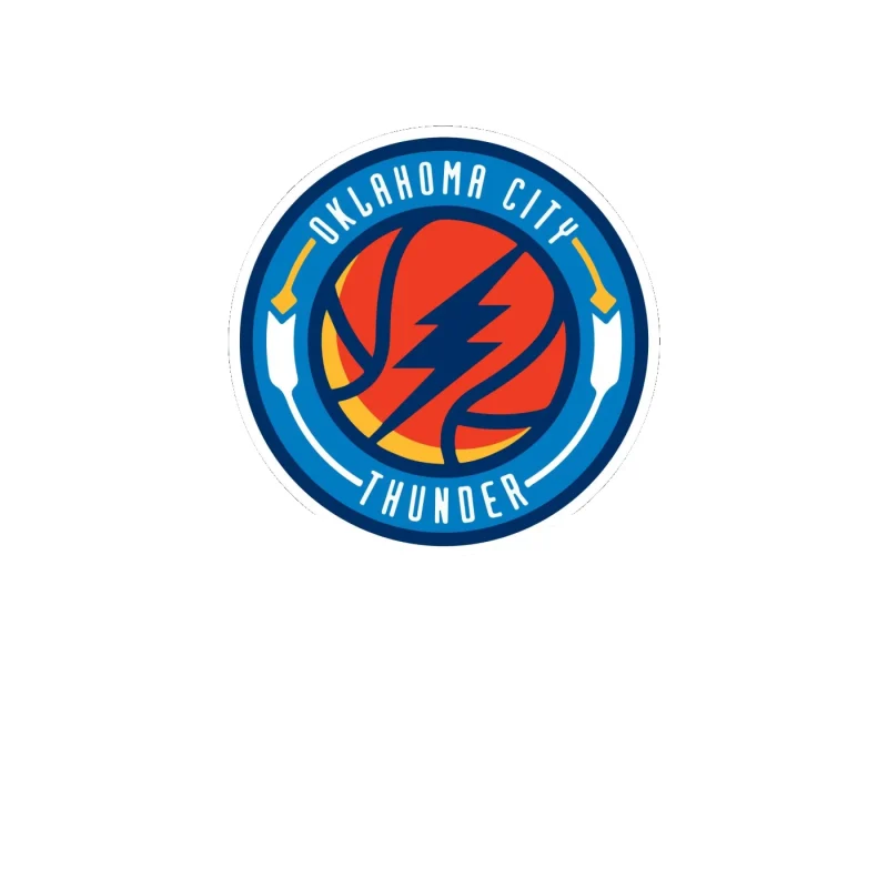 Oklahoma City Thunder - Image 2 - Full Color Vinyl Sticker - Custom Size