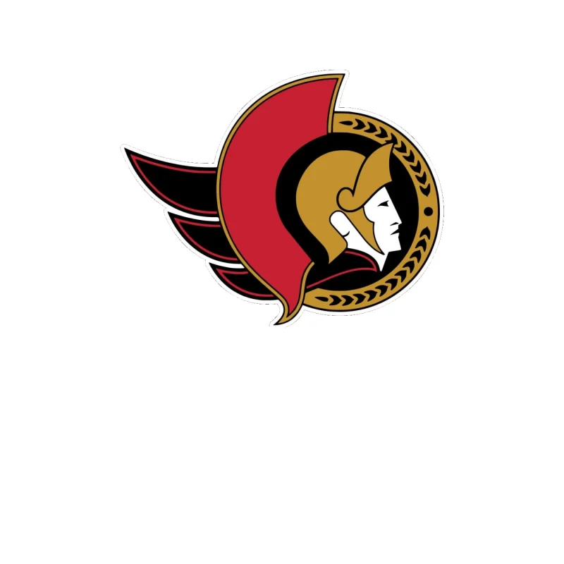 Ottawa Senators - Guy Side Profile - Full Color Vinyl Sticker - Custom Size