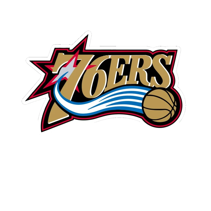 Philadelphia 76ers - Image 8 - Full Color Vinyl Sticker - Custom Size