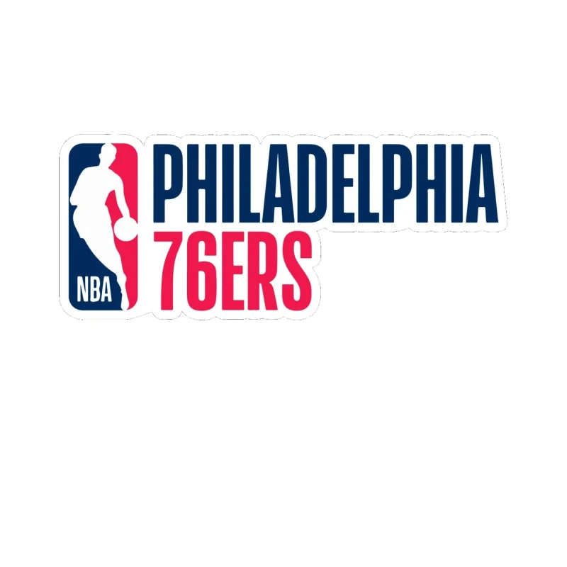 Philadelphia 76ers - Image 5 - Full Color Vinyl Sticker - Custom Size