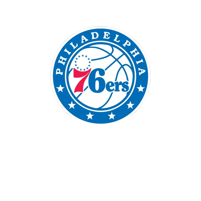 Philadelphia 76ers - Image 2 - Full Color Vinyl Sticker - Custom Size