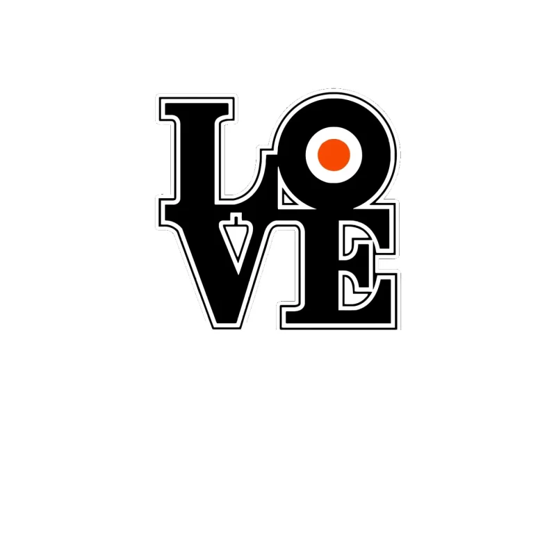 Philadelphia Flyers - Logo - Full Color Vinyl Sticker - Custom Size