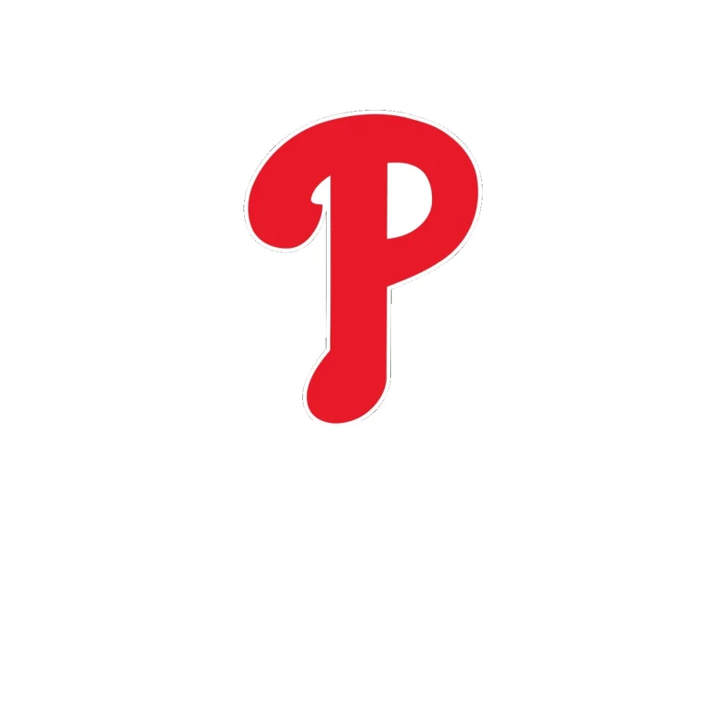 Philadelphia Phillies - Red P - Full Color Vinyl Sticker - Custom Size