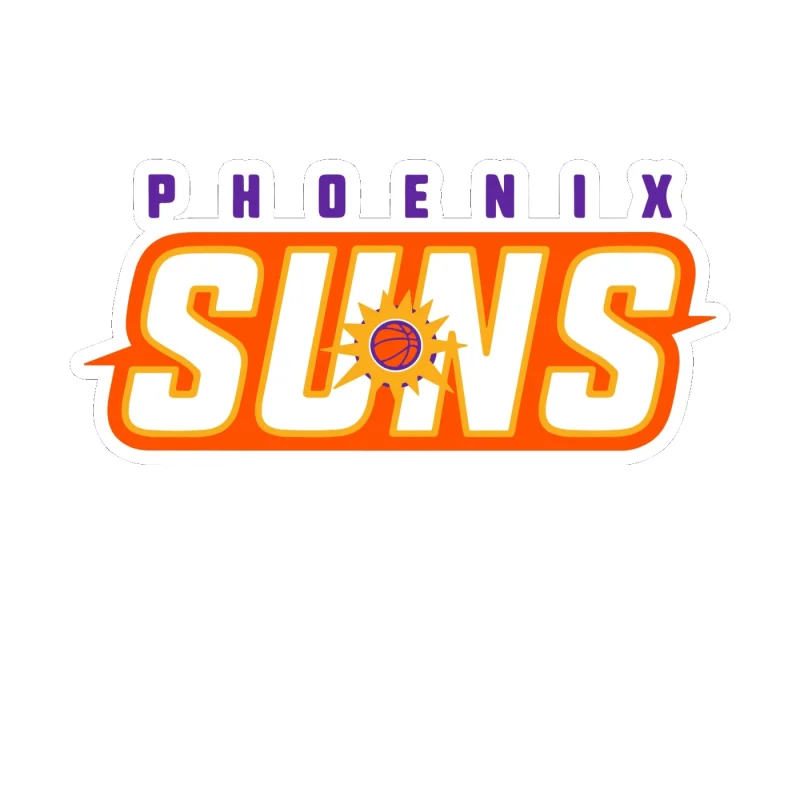 Phoenix Suns - Image 11 - Full Color Vinyl Sticker - Custom Size