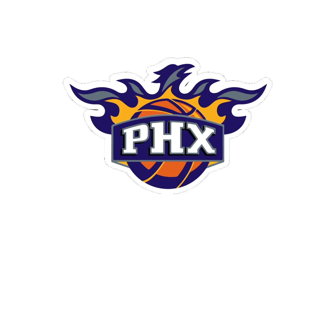 Phoenix Suns - Image 5 - Full Color Vinyl Sticker - Custom Size
