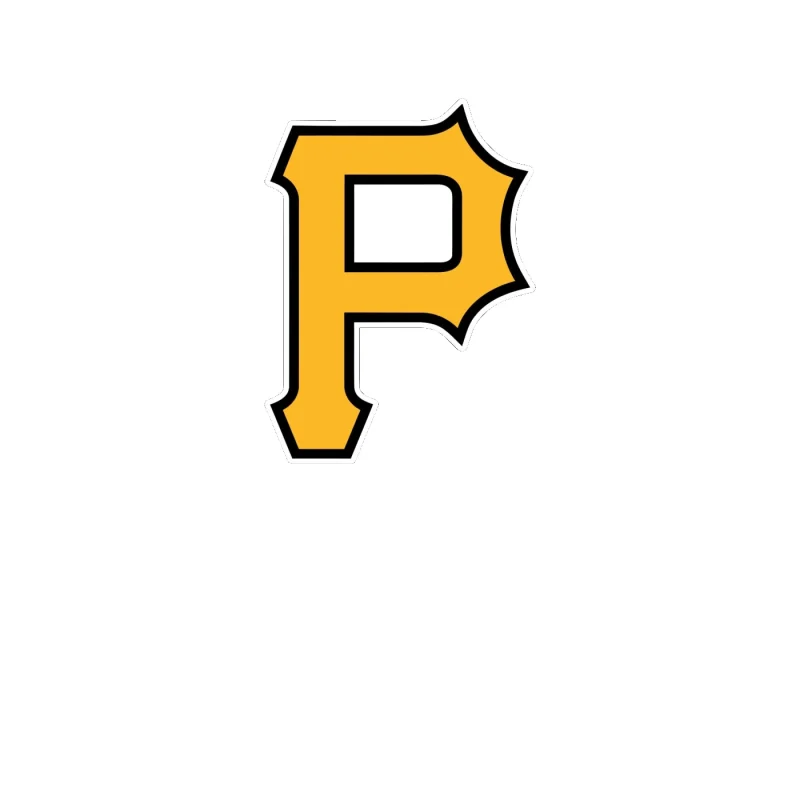 Pittsburgh Pirates - Yellow P - Full Color Vinyl Sticker - Custom Size
