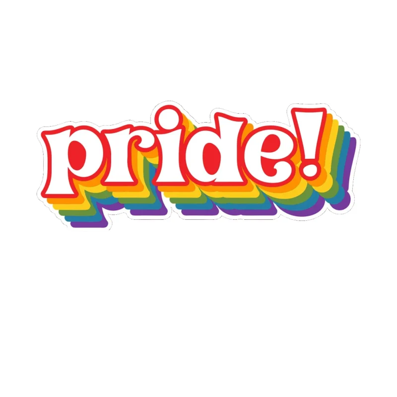 Pride Full Color Vinyl Decals - Custom Size