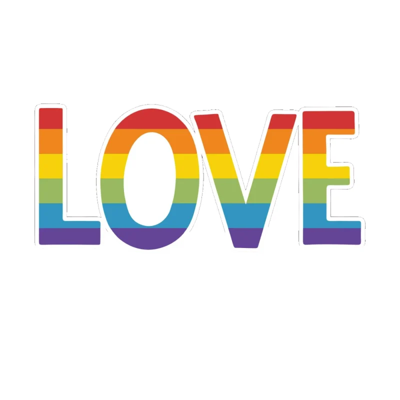 Pride Full Color Vinyl Decals - Custom Size