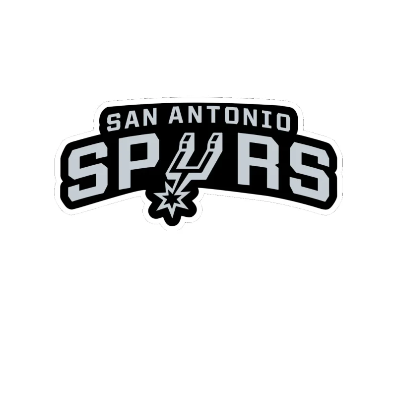 San Antonio Spurs - Image 1 - Full Color Vinyl Sticker - Custom Size