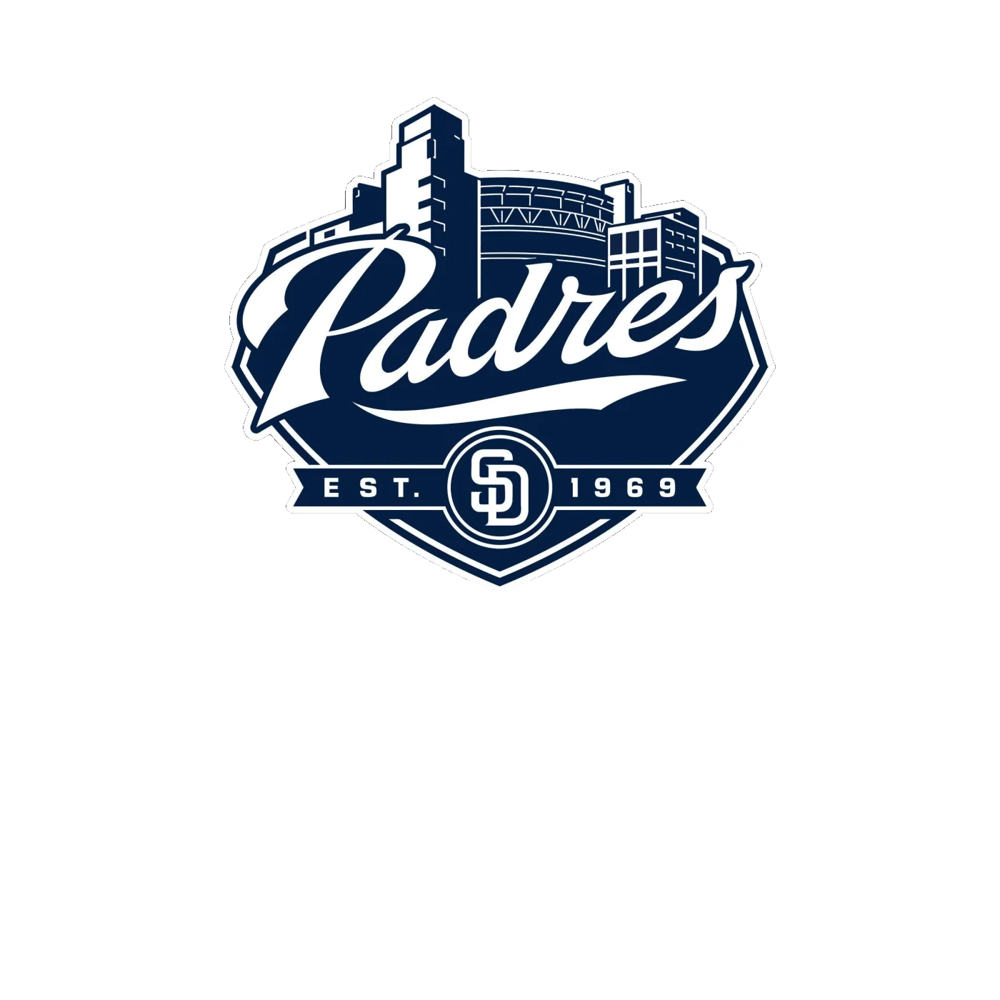 San Diego Padres - City EST. 1969 - Full Color Vinyl Sticker - Custom Size