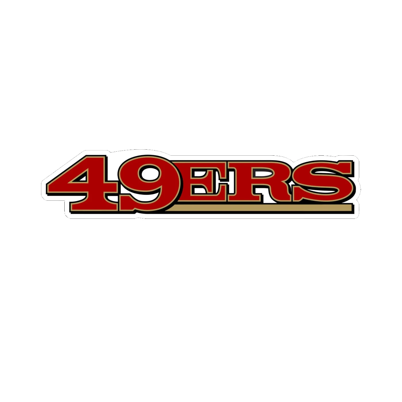 San Francisco 49ers - Image 4 - Full Color Vinyl Sticker - Custom Size