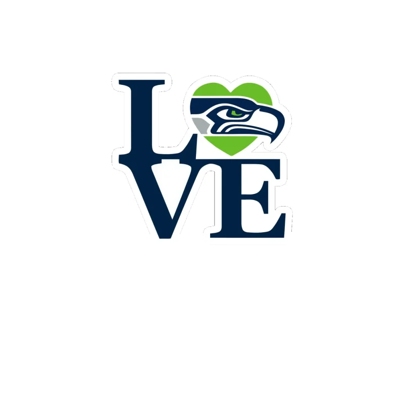 Seattle Seahawks - Image 15 - Full Color Vinyl Sticker - Custom Size