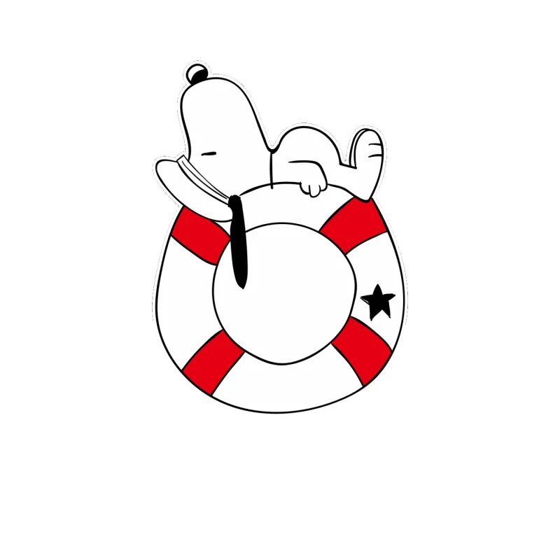 Snoopy Full Color Vinyl Decal