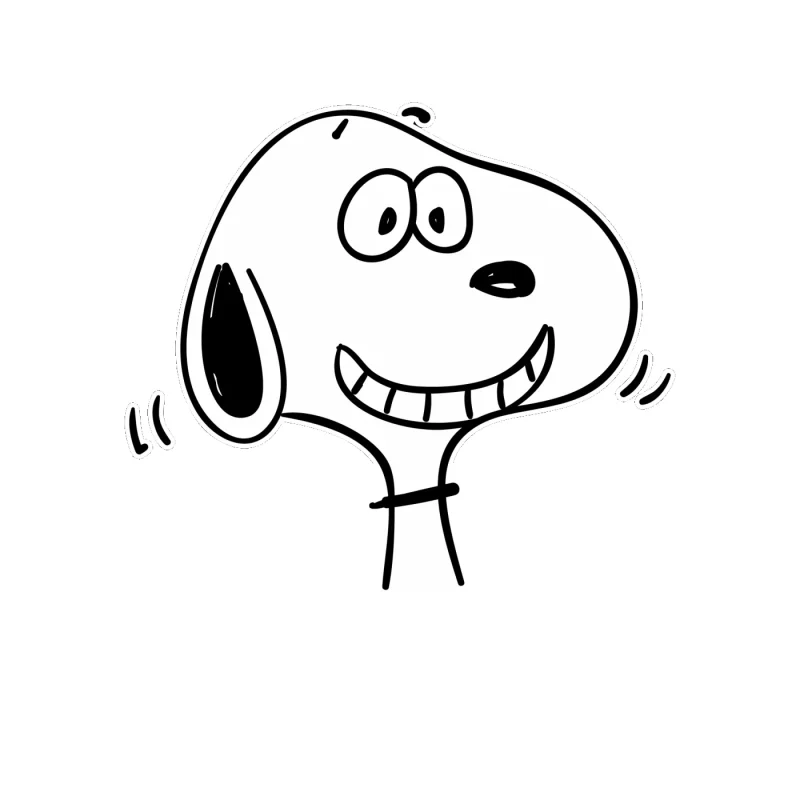 Snoopy Full Color Vinyl Decal