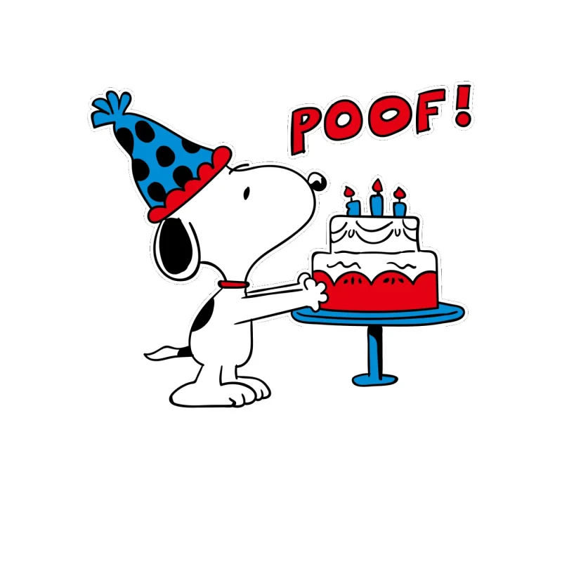 Snoopy Full Color Vinyl Decal