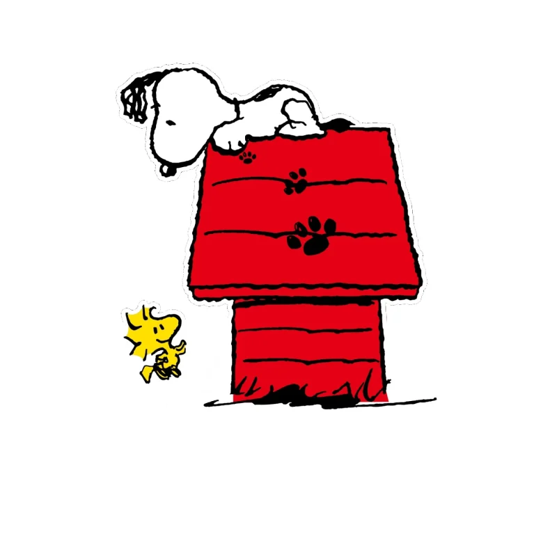 Snoopy - Snoopy Woodstock - Full Color Vinyl Decal