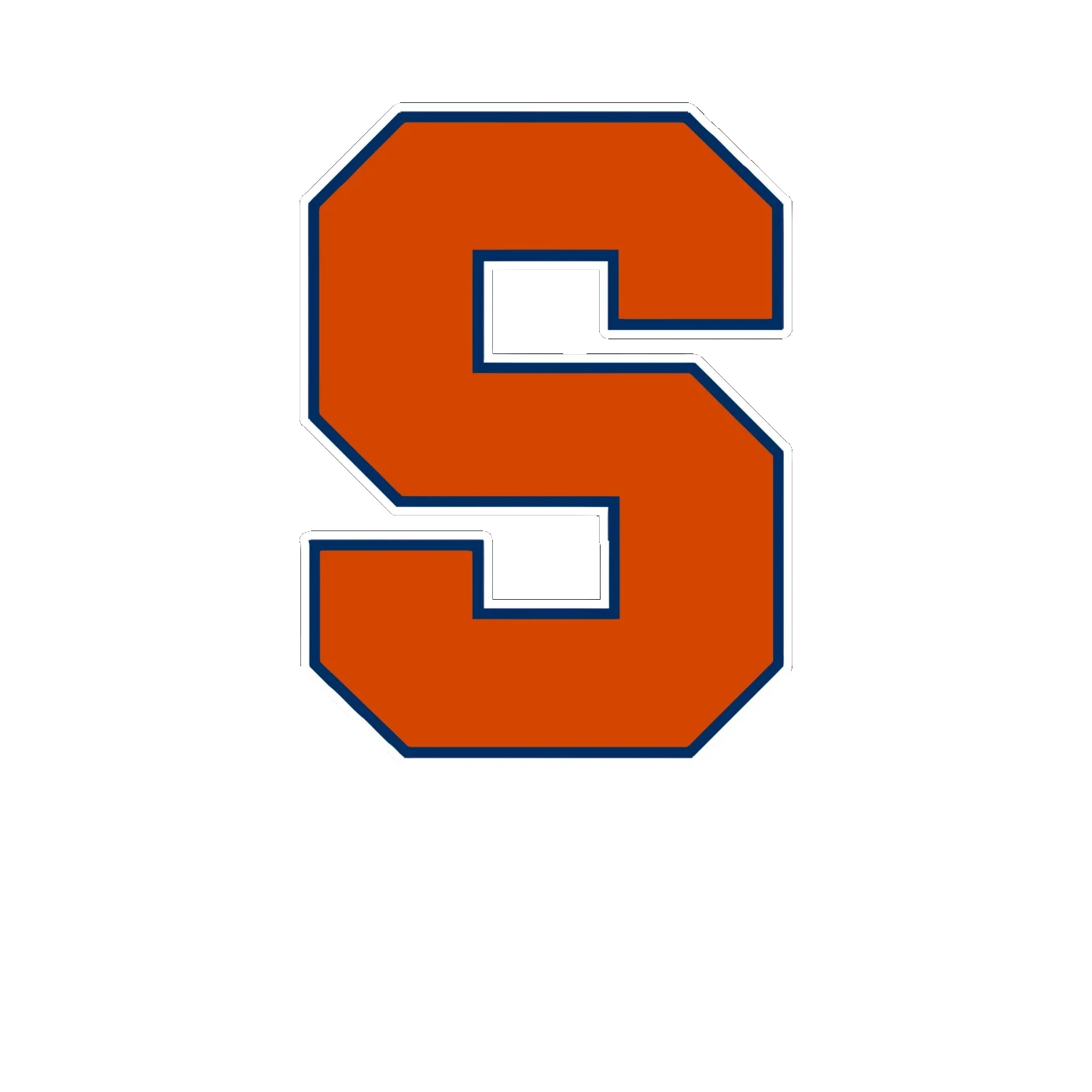 Syracuse Orange Full-Color - Image 1 - Vinyl Decal - Custom Size